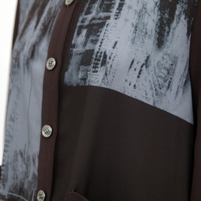 Shiz Madam Pocket Blouse Sensual Printing T57413