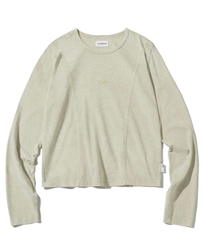 FILLUMINATE (W) Washed Panel Long Sleeve - Beige