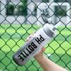 1 Stück 1000 ml Farbverlauf Sport-Wasserflasche Auslaufsicher Tragbarer Fitnesskrug Mit Strohhalm Für Fitnessstudio Outdoor Strand Reisen