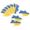 Ukrainian Map Stickers Ukraine Map Flag Decal Sticker for Cars Window Tables Skateboards Laptop Computer