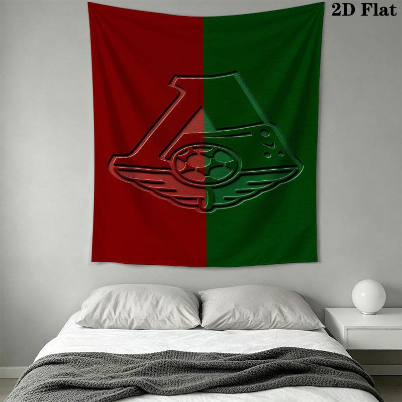 Lokomotiv Moscow Glory Wall Hanging Printed Fabric Blanket Decorative Tapestries for Bedroom Living Room Home Decor