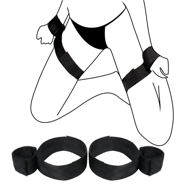 Nylon Erotic Restraints Kit Handcuffs Collar Slave Bondage  Bondage Back Open Leg Cuffs Sex Bondage Adult Toys for Couple