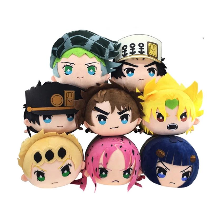 Japonské anime JOJOs Bizarre Adventure Diavolo Kujo Jotaro Rohan Kishibe Bruno Bucciarati Plyšová hračka Plněné panenky 20*14*12cm