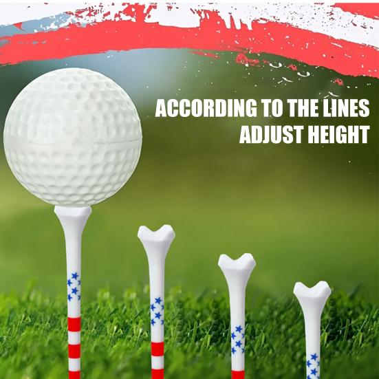 4-Prong Plastic Golf Tees 3-1/4" Golf Tees for Minimize Friction And Side Spin And Maximum Distance Performance