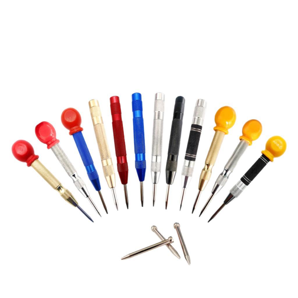 Automatic Center Punch for Metal & Wood - High Elasticity & Precision Positioning Hand Tool