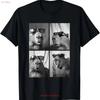 Adorable Capybaras With Sunglasses Photo Booth T Shirt Vintage Graphic Stretched Comfortable Designer Clothes