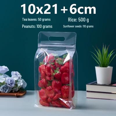 Self-Sealing Frosted Handle Snack Storage Bags