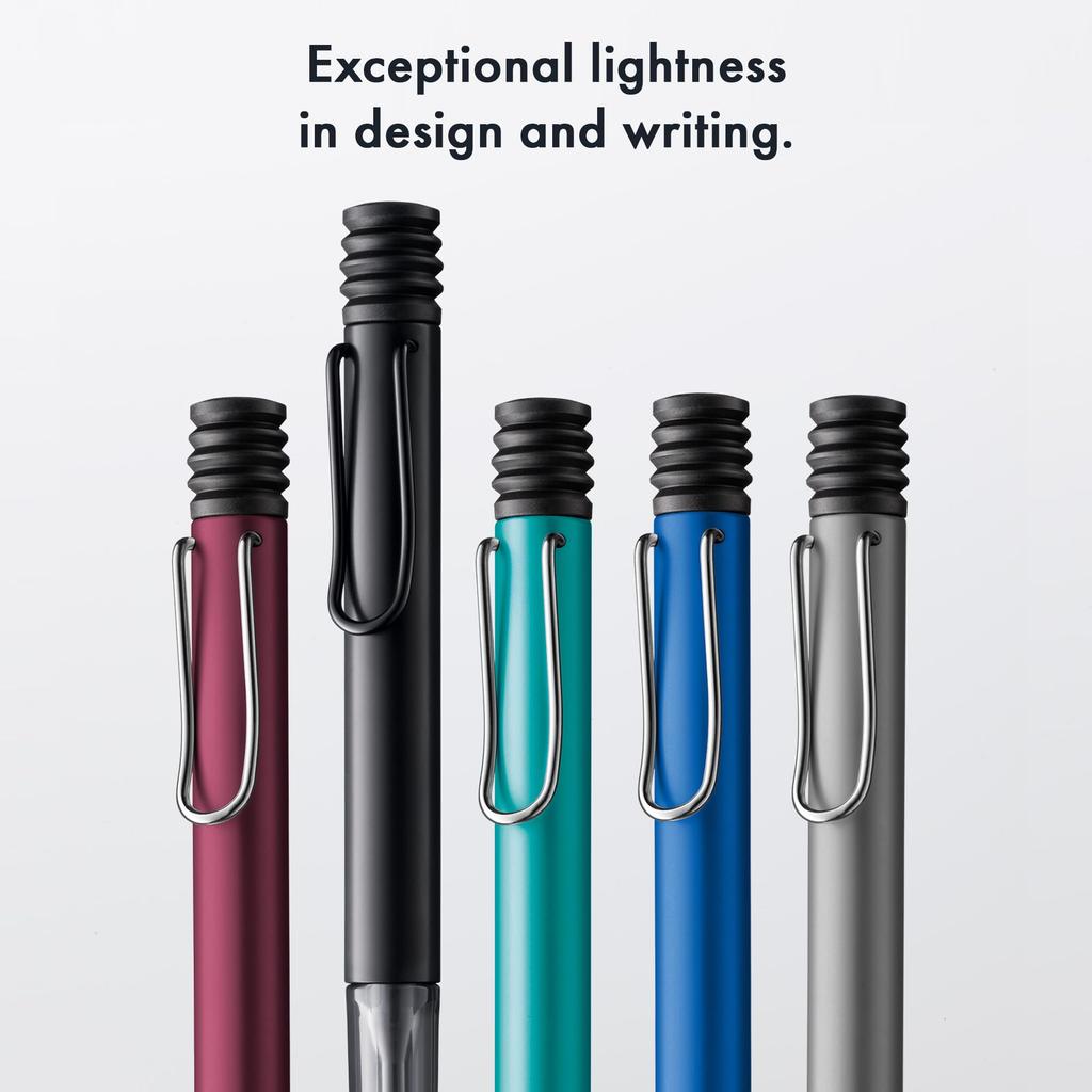Lamy Dark Dusk Transparent Ballpoint Pen with an Ergonomic Grip and Medium Line Width Lightweight Aluminum Body Includes a Black AL-star - - -