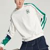 Li-Ning Sport Fashion Series Logo Print Color Block Crew Neck Sweatshirt Unisex Sweatshirt White AWDQ262-8