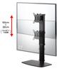 SANWA SUPPLY Desktop Monitor Stand (Rotating and Height Adjustable) CR-LAD101BK