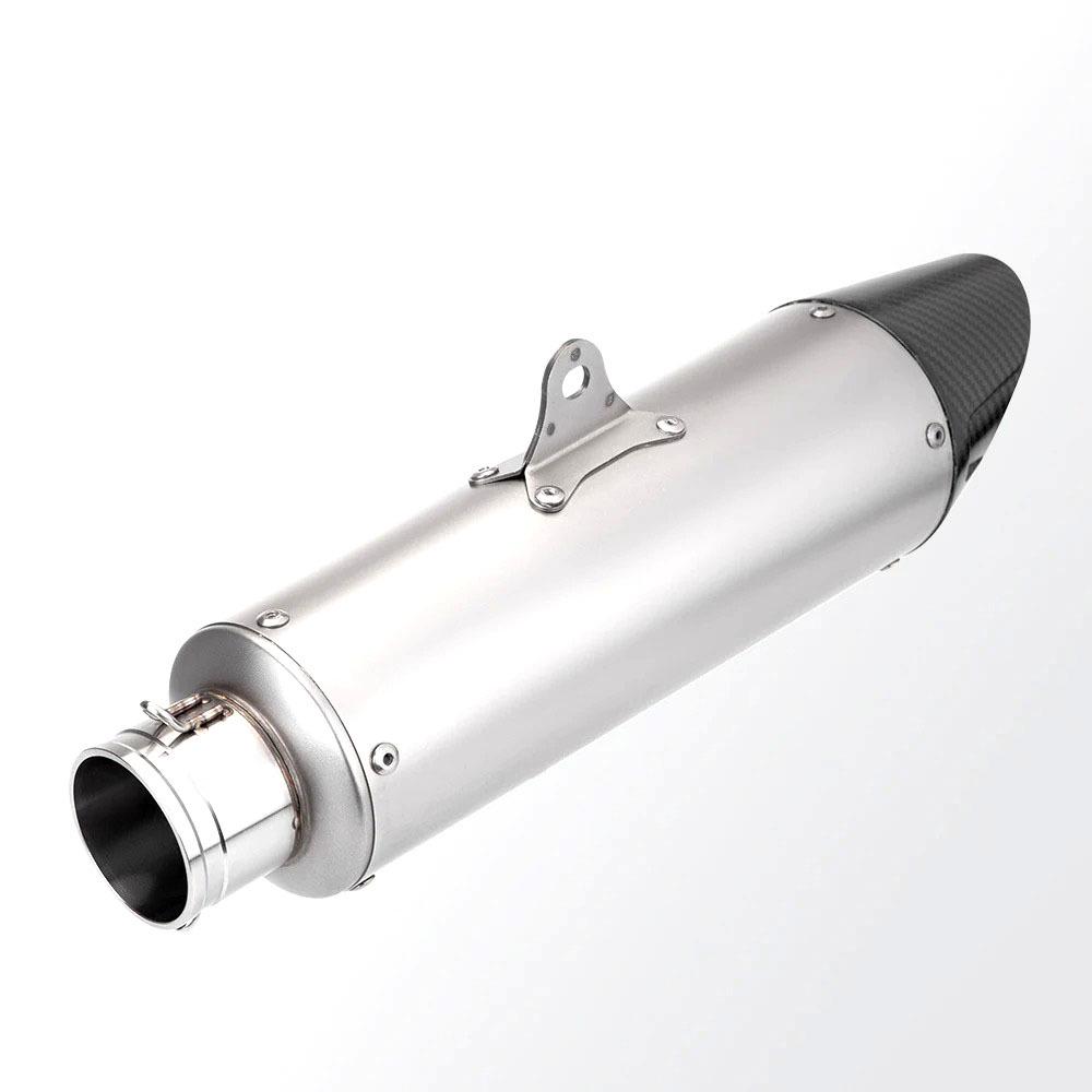 Stainless Steel Carbon Fiber Motorcycle Exhaust Muffler for Street Bikes and Cruisers