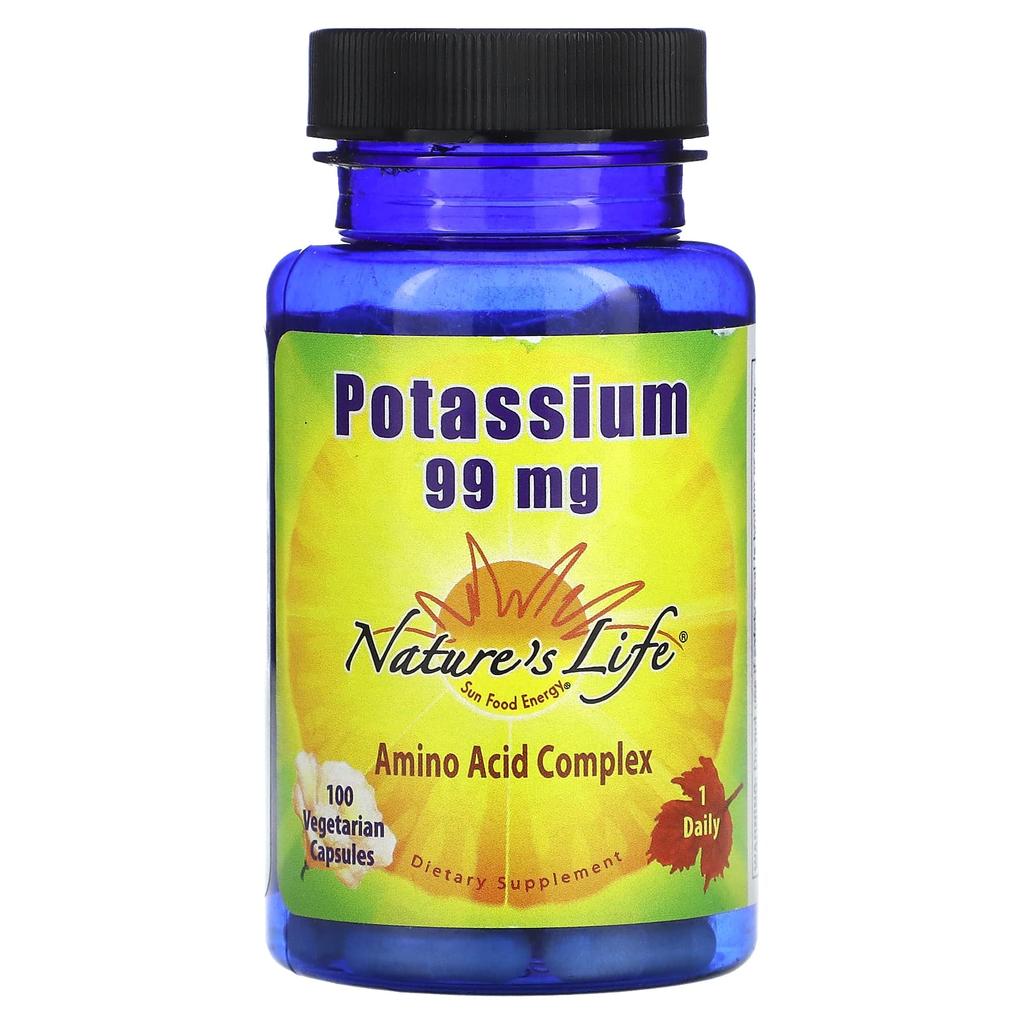 Nature'S Life, Potassium, 99Mg, 100 Veggie Caps