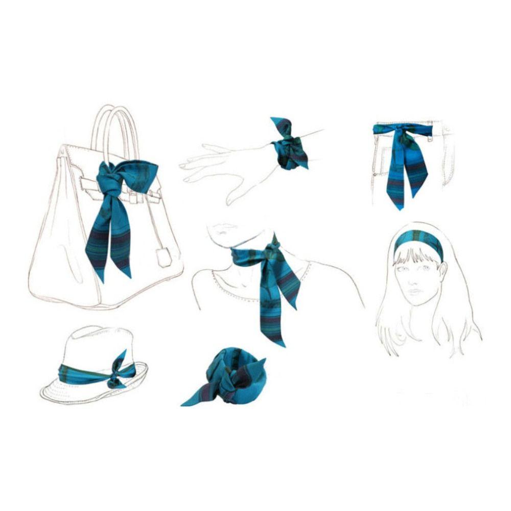 Floral Scarf Breathable Neckerchief Fashion Foulard  Girl