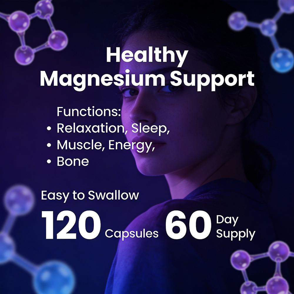 12 v 1 Hořčíkový komplex 700 mg 120 kapslí Doplněk stravy