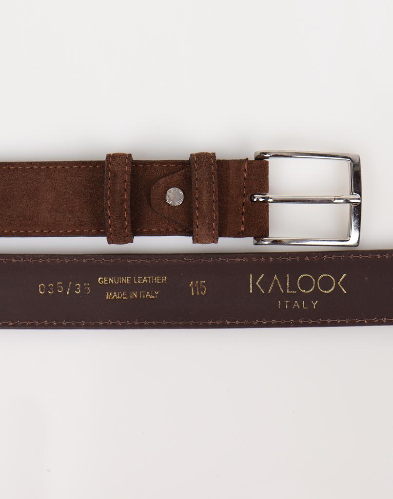 IKALOOK Italy Cowhide Solid Suede Belt Abe102