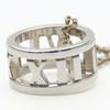 Used TIFFANY&Co. Necklace Atlas Open Circle Silver925 2.7g Silver Accessories
