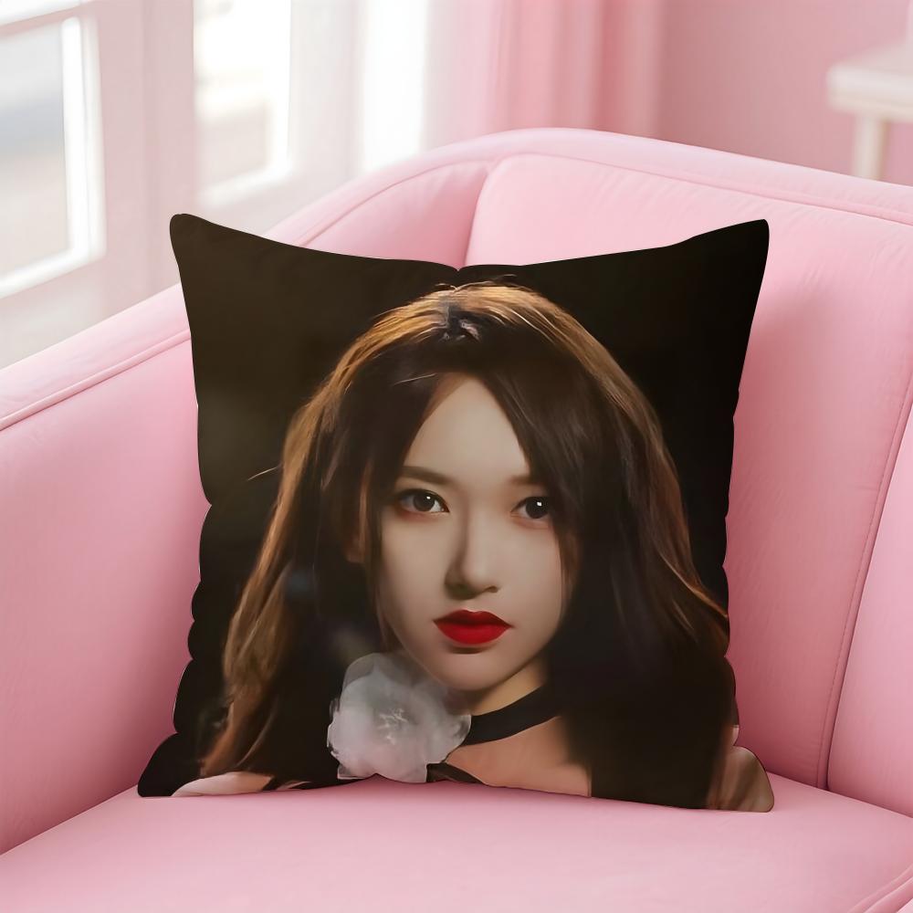 

Popular fashion Chinese actress CCheng Xiao Cushion Cover Pillow Case Soft Friendly Fabric Concealed Zipper 30X30cm