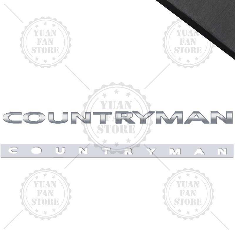 1PCS Metal Letter For Countryman Clubman MINI Cooper S 3D Emblem Car Rear Trunk Decals Lettering Badge Auto Accessories Styling
