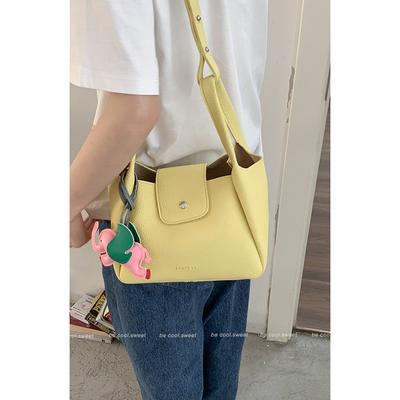 Sommermode kleine Tasche Damentasche neue einfache Bucket Bag vielseitige Schulter-Umhängetasche