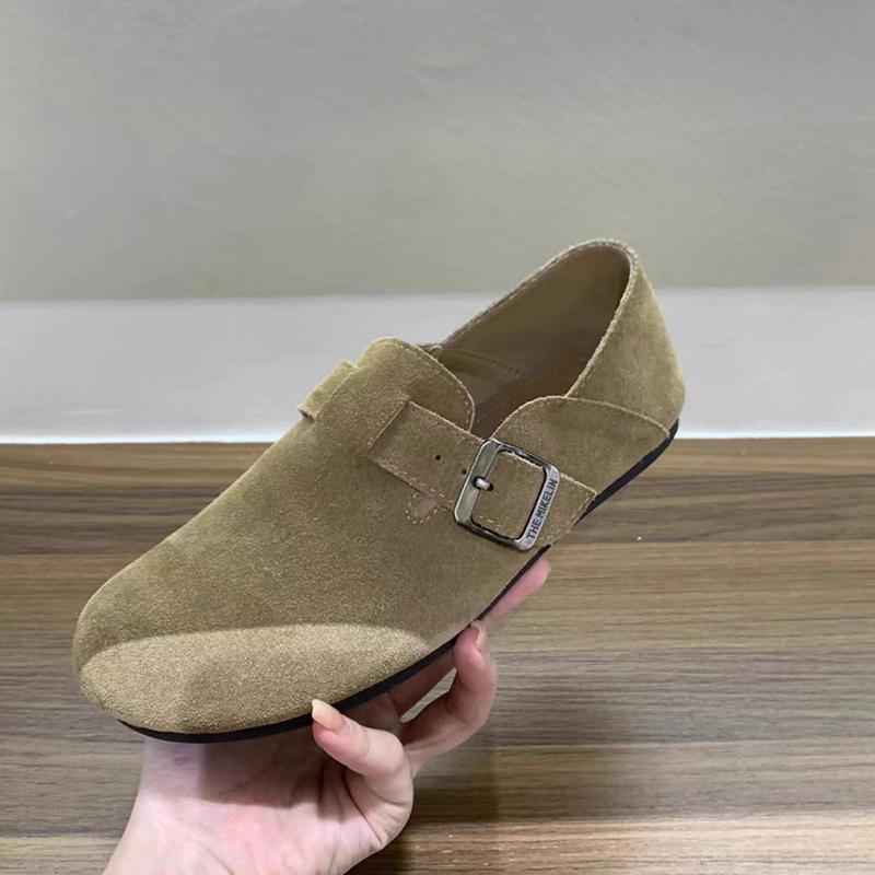 Fashion SUOJIALUN 2024 Autumn Women Flat Shoes Fashion Round Toe Slip On Ladies Casual Laofer Shoes Soft Flat Heel Outdoor Boat Shoes