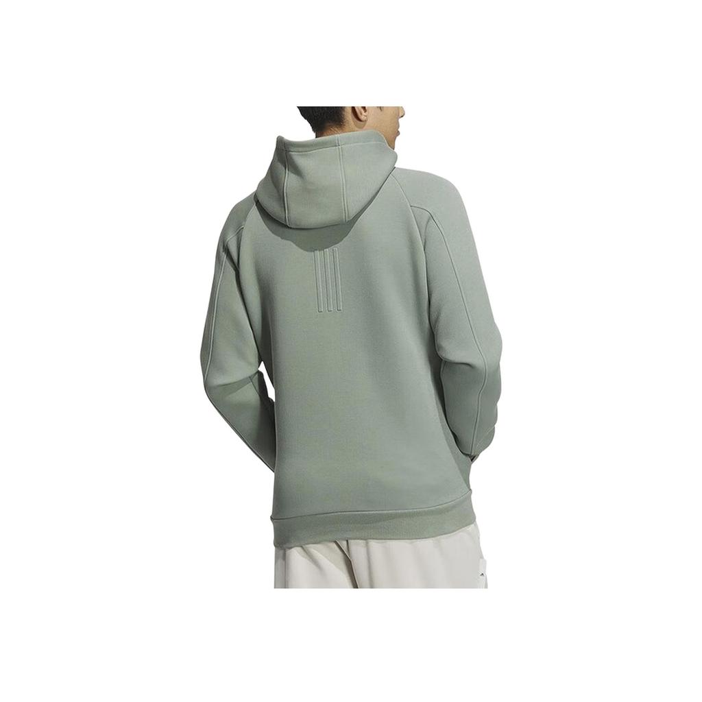 Adidas Logo Design Versatile Fashion Sports Hoodie Long Sleeve Men Hoodies Green JE8627