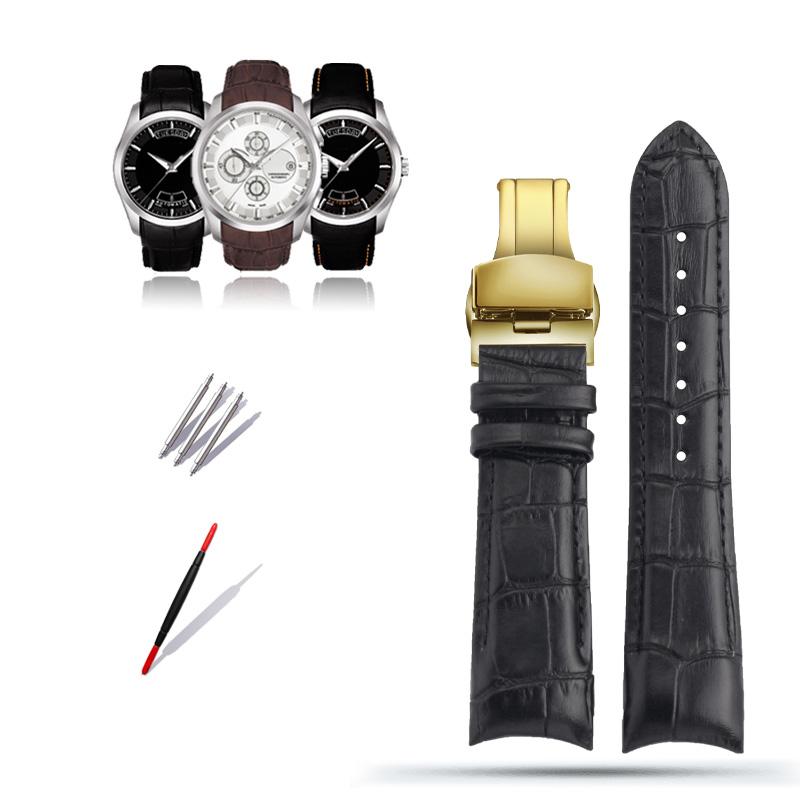 

Классический ремешок для часов из натуральной телячьей кожи 22/23/24 мм для часов Tissot T035627/617/407 Series с пряжкой-бабочкой 24mm