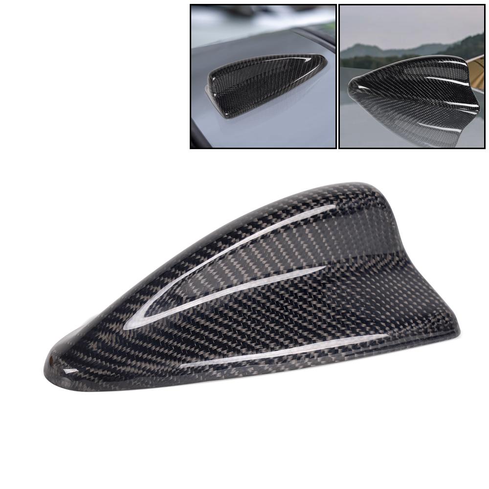 Real Carbon Fiber Roof Shark Fin Antenna Trim Cover for Various Vehicle Models for F22 F23 F30 F33 F35 F80 F82 F87 G11 G20 G30