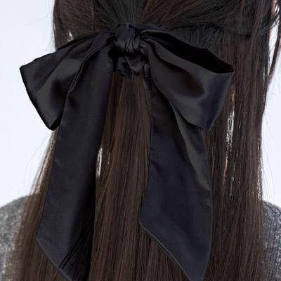 POSTLUDE S SATIN-SCRUNCHIE (SCHWARZ)
