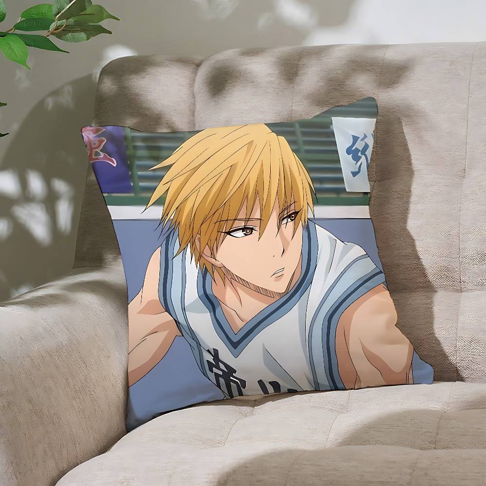 Cool A-Kurokos Basketball Pillow Case Cushion Cover Soft Cute Throw Pillow Case For Car Sofa Pillowcase Polyester With Zipper