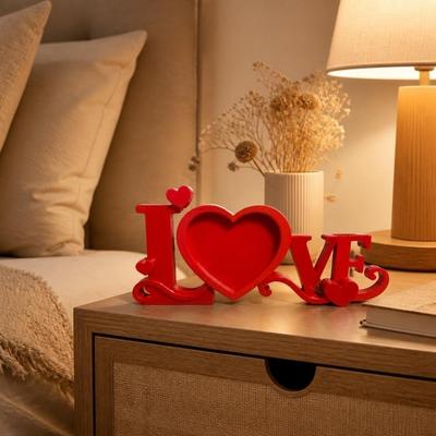 Home Decor Photo Stand Heart Shaped Picture Display Stand Photo Holder  Family Decor