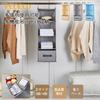 VECELO Hanging Storage Clothes Rack Closet Storage Foldable for Hanging Hanger Rack Storage Moisture-proof, Mold-resistant, Washable, Space-saving,