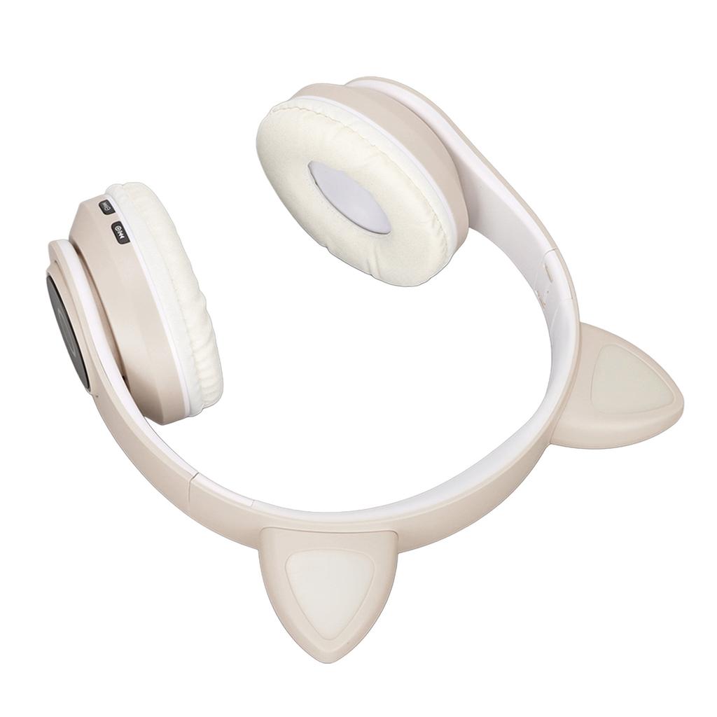 LXB39A Cat Ear Bluetooth Headset Cute Adjustable Bass Portable Wireless Bluetooth Headset with