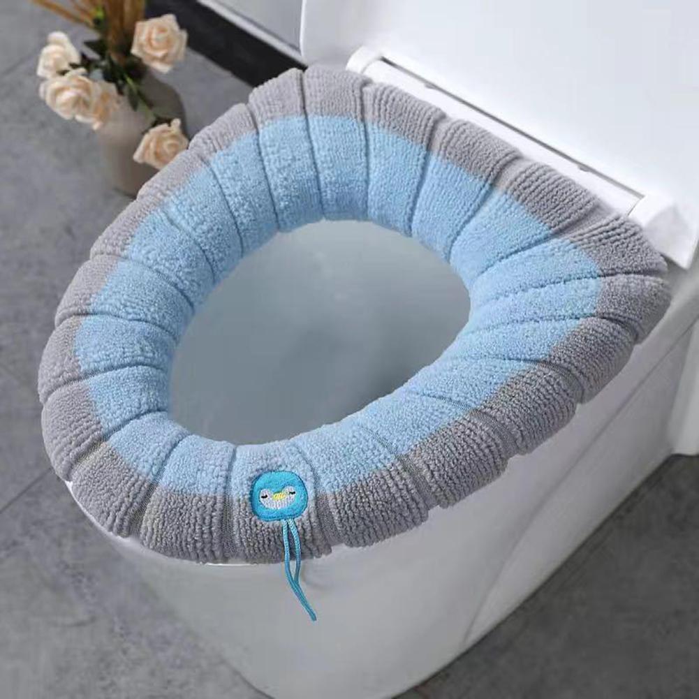 Copriseggiolino WC Lavabile Verde con Grigio Adatto per WC a Forma O/U/V