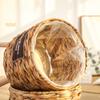 Nordisches Blumenregal, Rattan-Imitation, Blumentopf, gewebter Blumenkorb mit abnehmbaren Beinen, Pflanzenständer, Korb, Garten, Heimdekoration