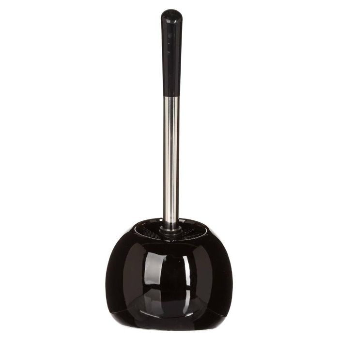 Brosse WC avec Porte-Brosse - Design Moderne et Compact noir