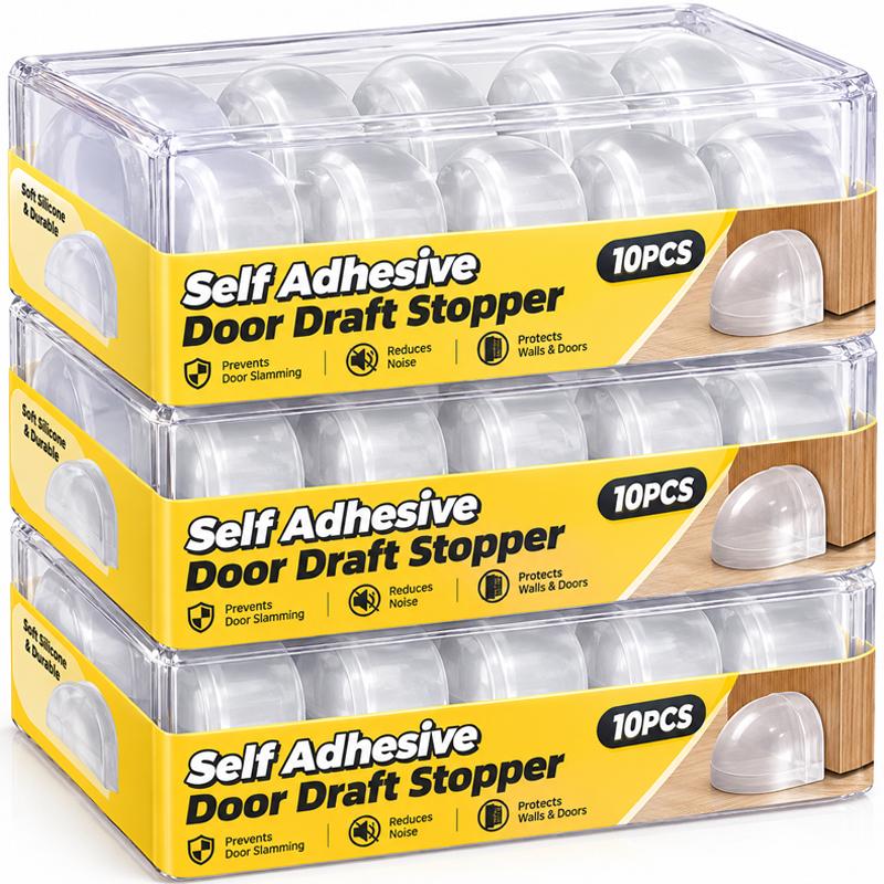 Floor Door Stopper Self Adhesive Bumper Wall Protectors Floor Wall Buffers Windproof Fixation Stops for Protection Furniture