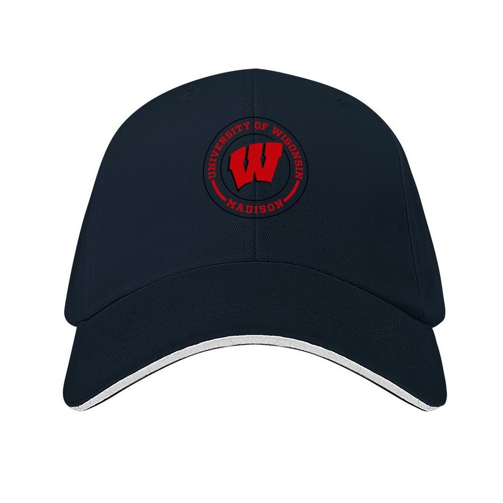 Katies Design  UW Madison Circle Baseball Cap Luxury man cap Brand Man cap fishing hat custom caps For Men Womens