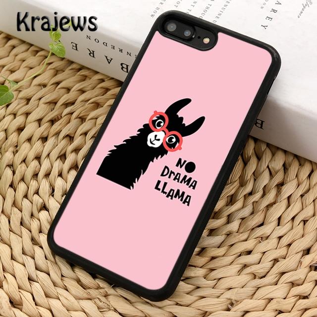 Krajews no drama llama lama Soft Phone Case Cover For IPhone 18 17 Air 16 15 14 plus 11 12 13 pro max Plus coque Fundas