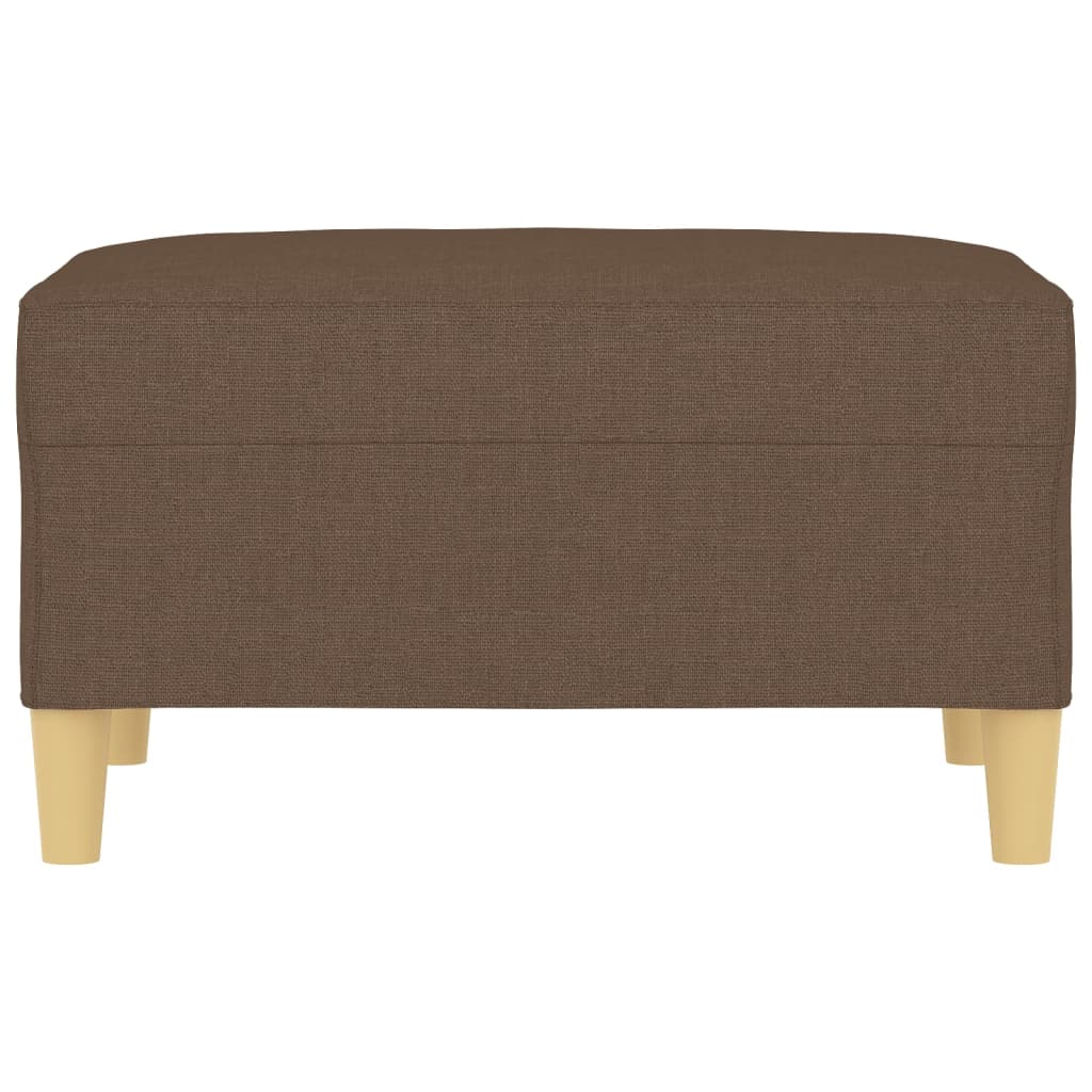 Vidaxl Footstool, Brown, 70X55X41 Cm, Upholstered In Fabric