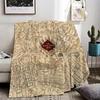 The Marauder's Map Throw Lightweight 240g Flannel Blanket Soft Skin-friendly for Summer Cooling