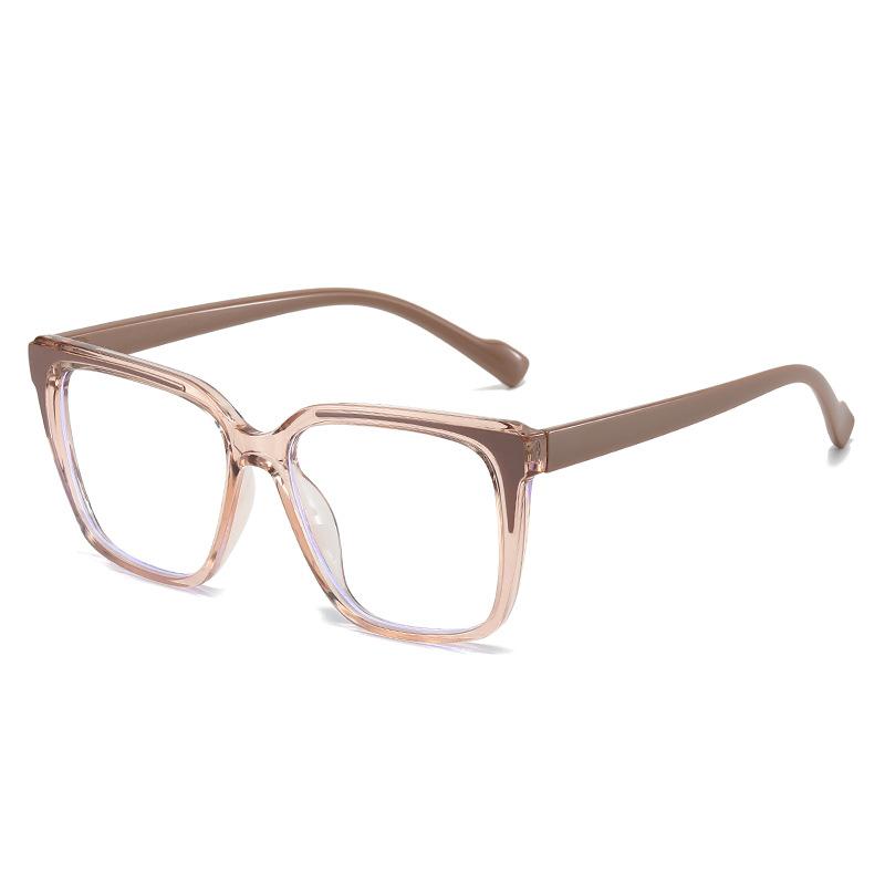 Glasses Frame Light Large Frame Plain Anti-Blue Glasses Decorative Flat Glasses