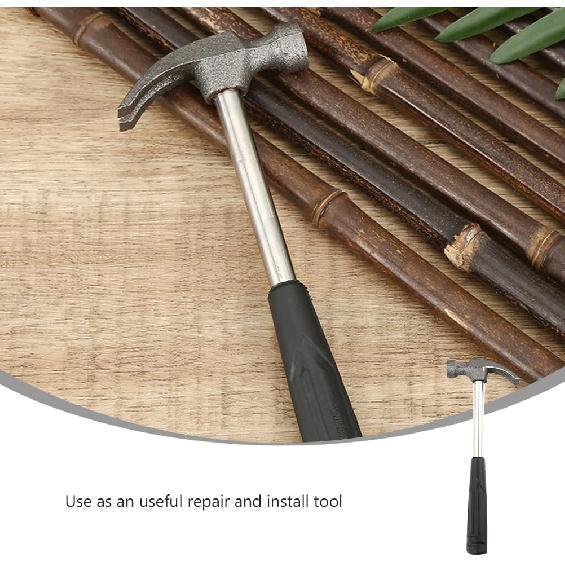 Garneck 5PCS Mini Claw Hammer Rubber Handle Household Carpet Wall Nail Remover With Non-Slip Shock Absorber For Home