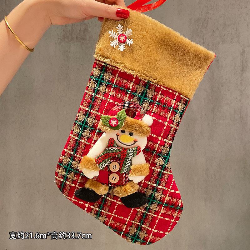 2023 New Year Christmas Large Socks Santa Claus Festival Children s Big Socks Gift Bag Hanging Decoration Bedside Christmas Tree