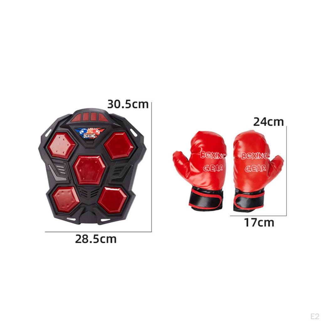 Electronic Boxing Machine Trainer with Light Punching Pad Music Target for Martial
