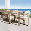 Rainproof Teak Outdoor Sofa – Solid Wood Garden, Courtyard, Balcony & Hotel Furniture
