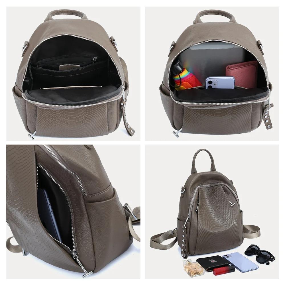 Genuine Leather Backpack For Women