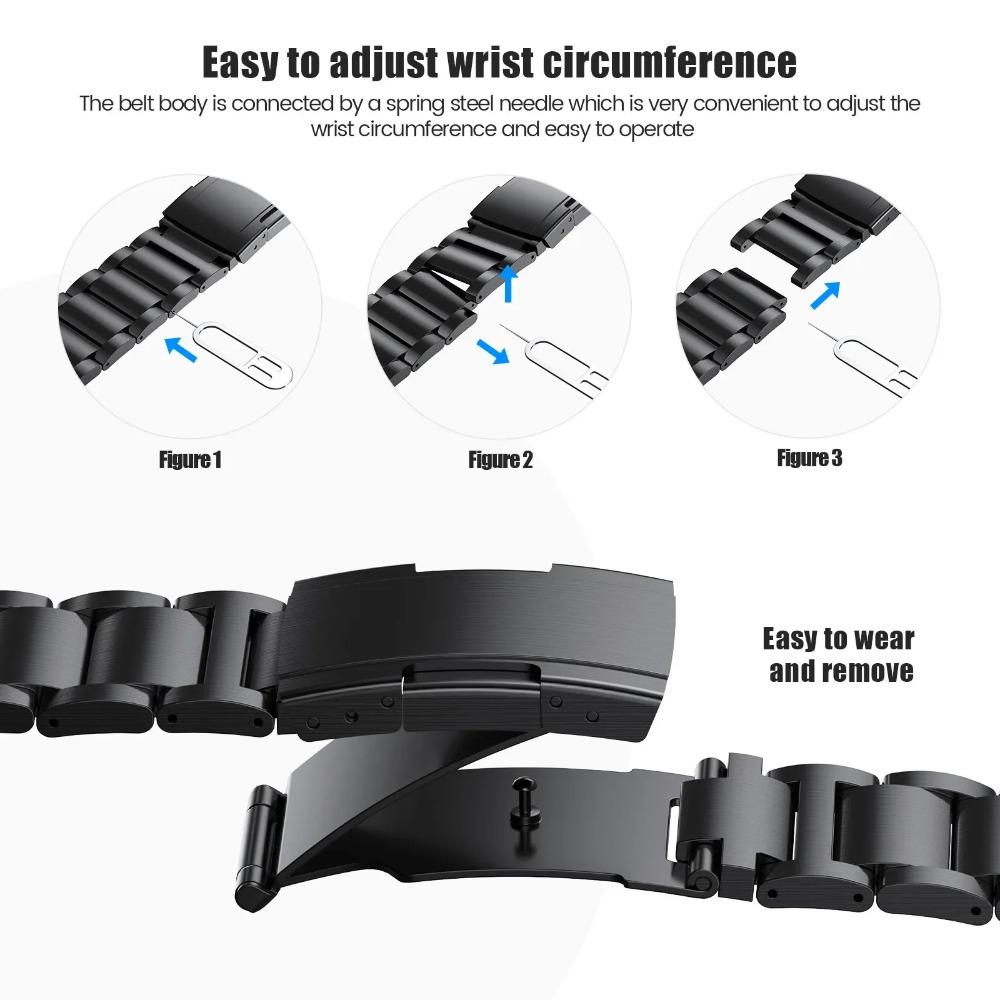 Men Titanium Strap for Samsung Galaxy Watch 8 7 6 5 4 FE 40mm44mm 8 Classic 46mm Band for Galaxy Watch Ultra 4/6 Classic 5 Pro