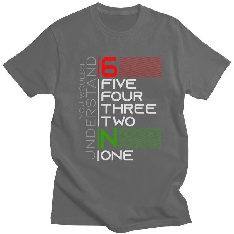 65432N1 Motorcycle Gear T Shirt for Men Pure Cotton Tshirt Casual Tee Short Sleeve Motorbike Motocross Motor Sport Tshirts