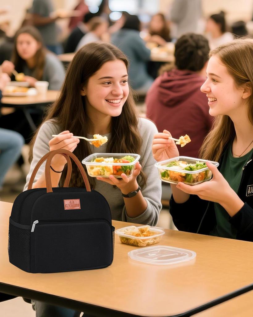 Insulated Lunch Box Leakproof Small Food Container Bag Reusable Cooler Lunch Containers Work Travel Outdoor Bag