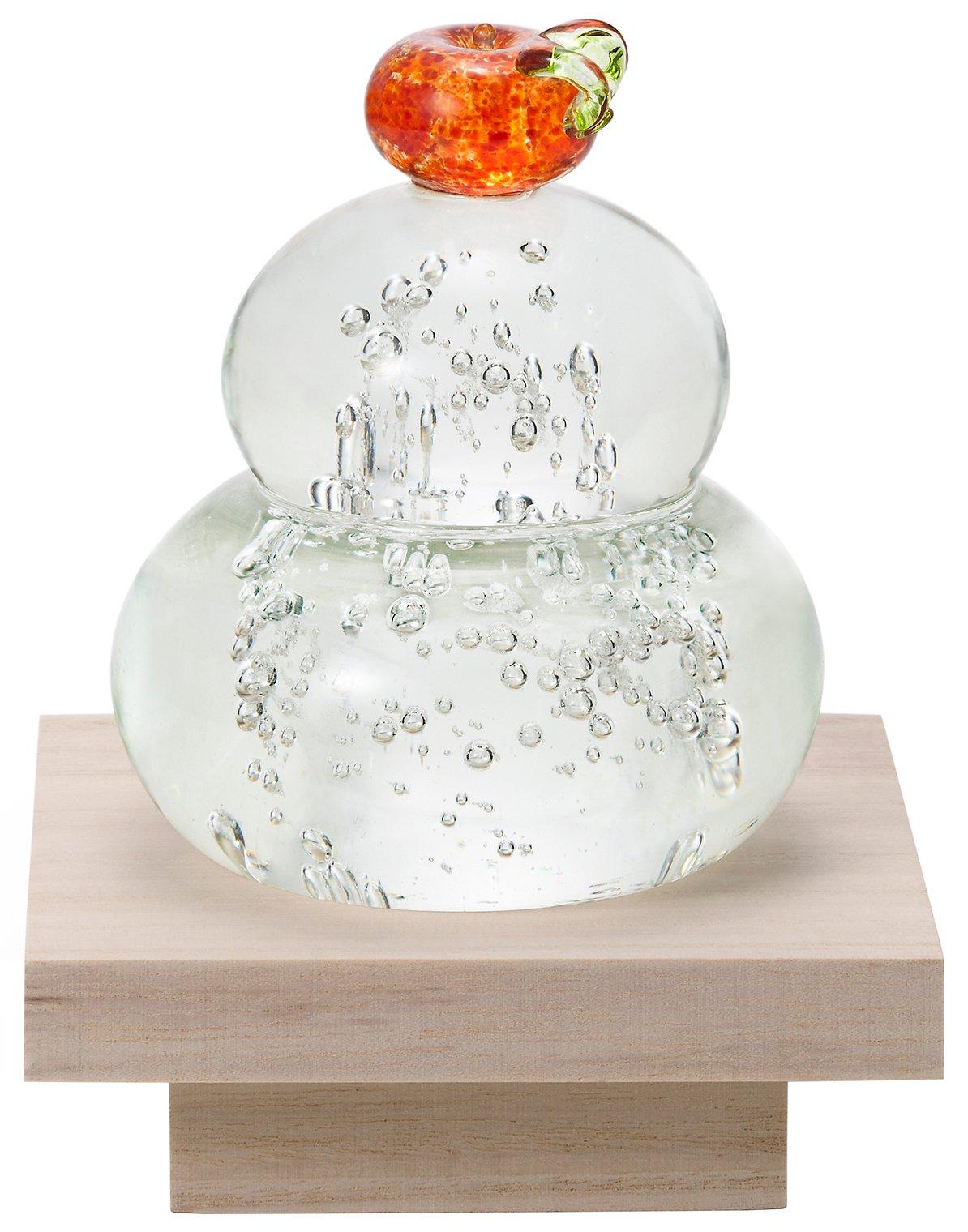 

Adelia Iki Kobo x Lucky Layered Kagami Orange Wooden Сделано в Поставляется в косметическом Новое украшение Украшение, Adelia, Моти, [Стекло/Кагами Моти/С
